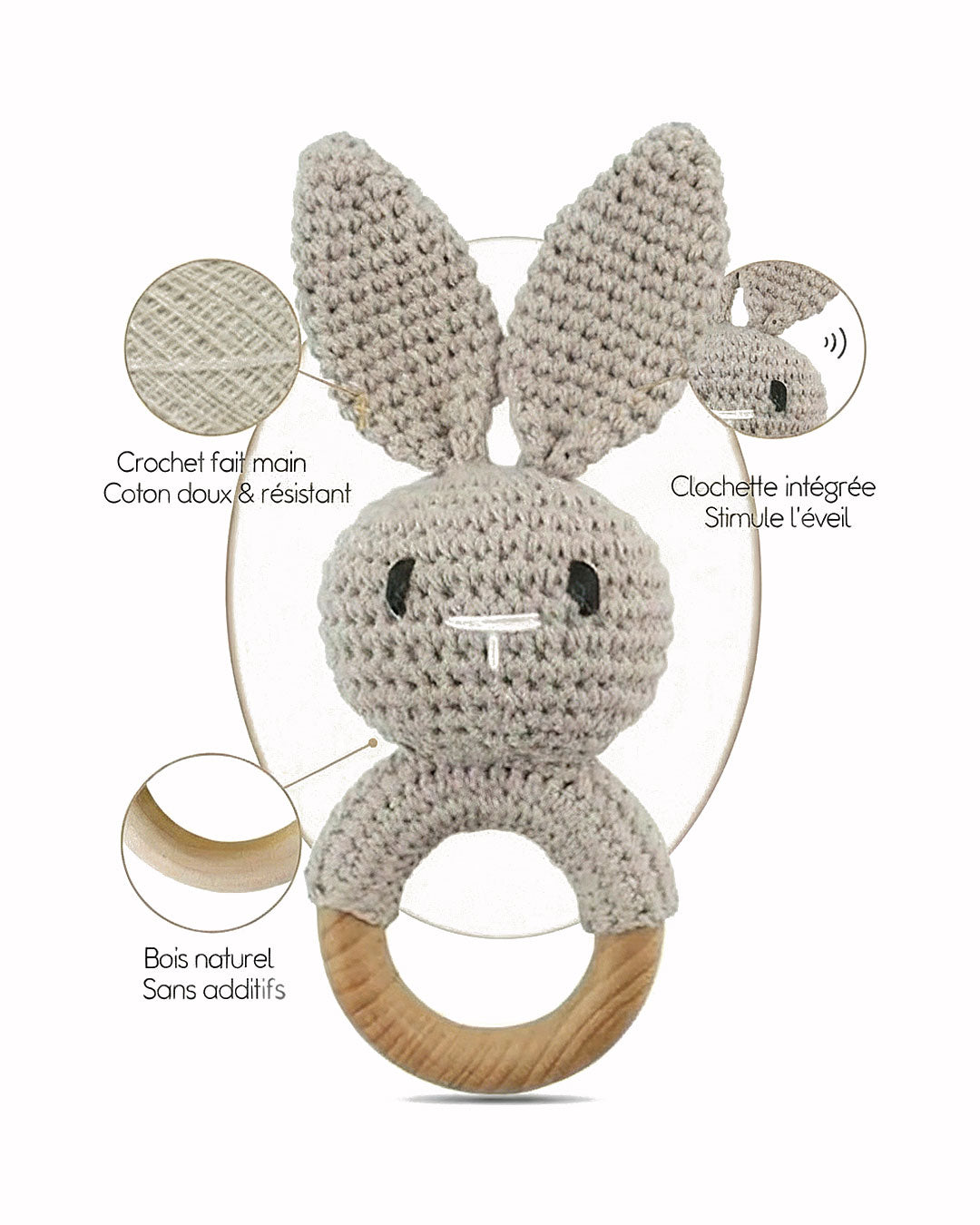 Maison Amorae® - Anneau de dentition Lapin
