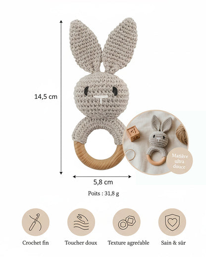 Maison Amorae® - Anneau de dentition Lapin