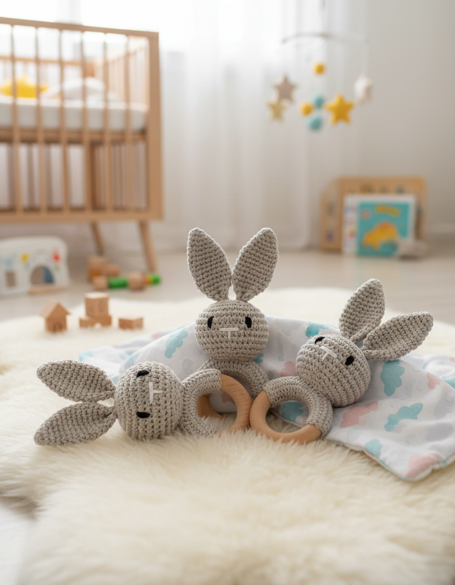 Maison Amorae® - Anneau de dentition Lapin